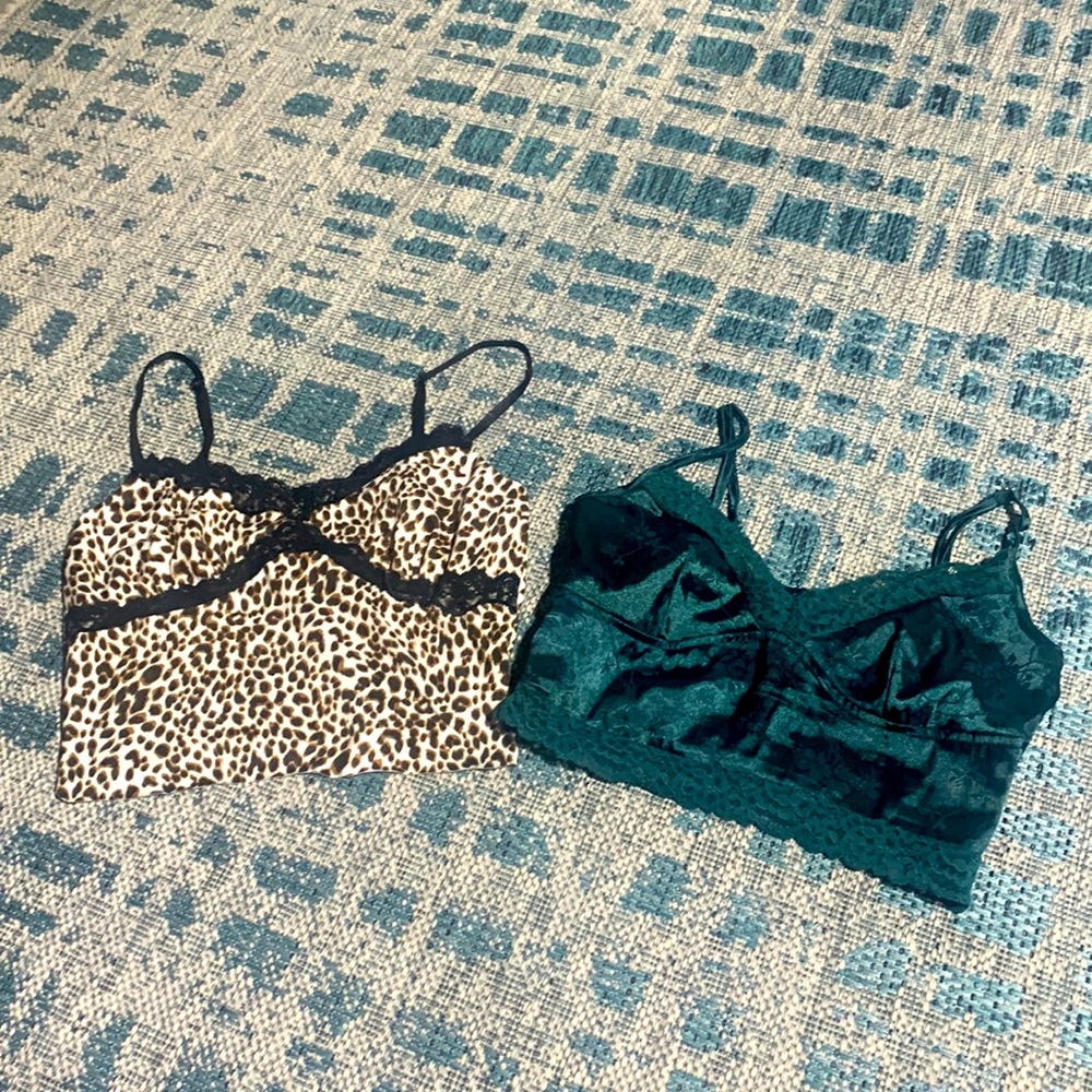 SHEIN silk and lace tank tops